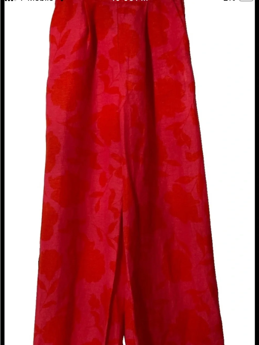 Kate Spade X Target Womens Pants XX Small Wide Leg High-Rise Linen Blend Pink